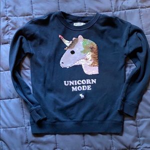 Abercrombie kids Navy Unicorn Sweatshirt